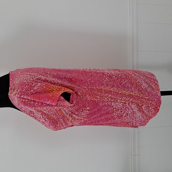 CHAPS CLASSICS sleeveless v-neck multi color tank top, Size L - Picture 2 of 5